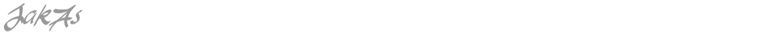 JakAs font preview